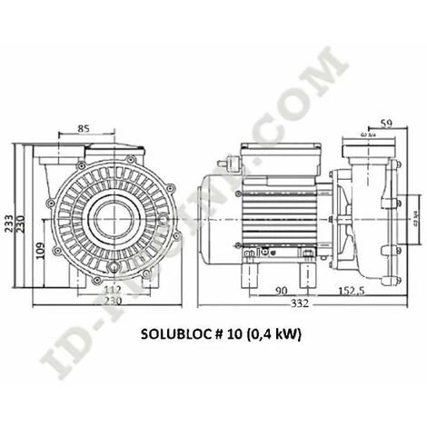 ID PISCINE Pompe Filtration SOLUBLOC 10 Compatible Desjoyaux® P18 4 ID PISCINE Pompe Filtration SOLUBLOC 10 Compatible Desjoyaux® P18 – Image 2