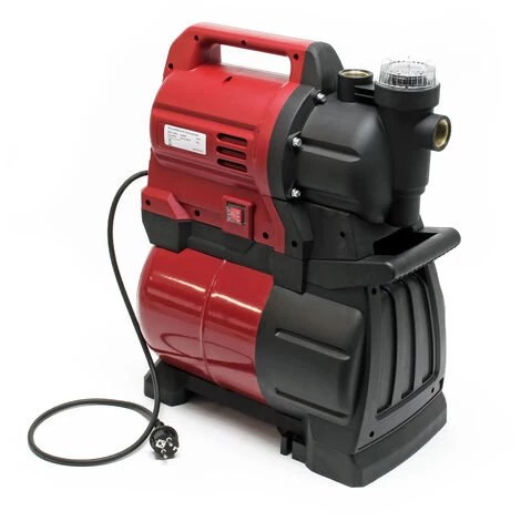 WILTEC Station Eau Domestique Avec Pressostat & Réservoir à Vessie 19l 1300 W 4500l/h Puissance De Pompe 3 WILTEC Station Eau Domestique Avec Pressostat & Réservoir à Vessie 19l 1300 W 4500l/h Puissance De Pompe