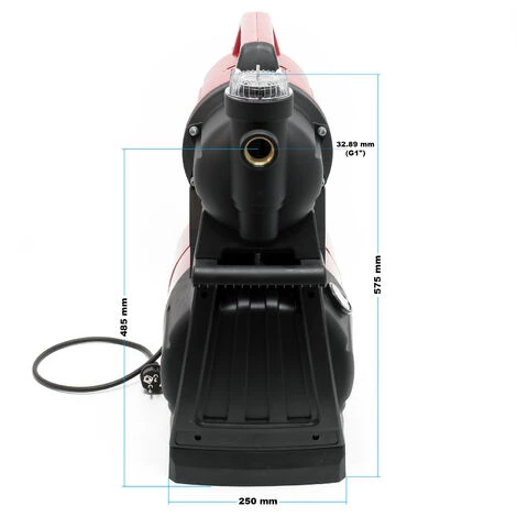 WILTEC Station Eau Domestique Avec Pressostat & Réservoir à Vessie 19l 1300 W 4500l/h Puissance De Pompe 4 WILTEC Station Eau Domestique Avec Pressostat & Réservoir à Vessie 19l 1300 W 4500l/h Puissance De Pompe – Image 2