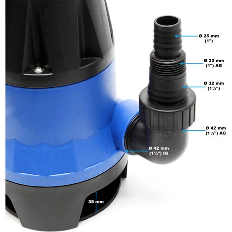 WILTEC Pompe Pour Eaux Usées 1100W 15000l/h Pompe Submersible Jardin Puits Drainage Purge Évacuation 5 WILTEC Pompe Pour Eaux Usées 1100W 15000l/h Pompe Submersible Jardin Puits Drainage Purge Évacuation – Image 3