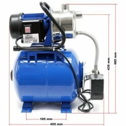 WILTEC Station Eau Domestique Pressostat & Réservoir à Vessie 1200 W 3400l/h 19l Puissance De Pompe Jardin -Promos Pompe Boutique 12582505 4