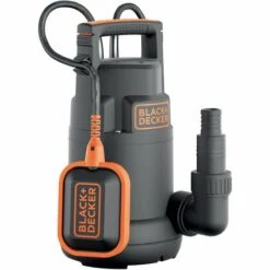 BLACK & DECKER Black+Decker BXUP250PCE Pompe Submersible Eaux Claires (250 W, Portée Max. 6000 L/h, Prévalence Max. 6 M)