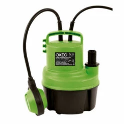 OXEO Pompe Immergée Niveau Bas Type Serpillère 250W - Pompe Eau Claire De 5000l/h - Hauteur De Refoulement : 6m