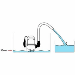OXEO Pompe Immergée Niveau Bas Type Serpillère 250W - Pompe Eau Claire De 5000l/h - Hauteur De Refoulement : 6m -Promos Pompe Boutique 14878228 5