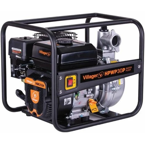 Motopompe Thermique Extrême Pression 6,5 Bars 212cc 30m3 Heure Villager HPWP30P - Noir 3 Motopompe Thermique Extrême Pression 6,5 Bars 212cc 30m3 Heure Villager HPWP30P - Noir