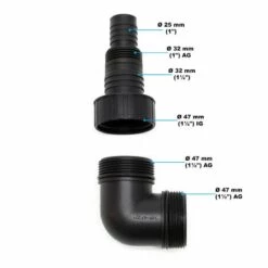 WILTEC Pompe Eaux Usées De 7000l/h 400W Hauteur De Refoulement 7,5m Particules Jusqu'à Ø5mm Pompe Drainage -Promos Pompe Boutique 16296574 5