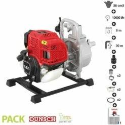 Pompe à Eau Thermique 4 Temps 36 Cm3 Débit 10000 L/h LEA DU71036