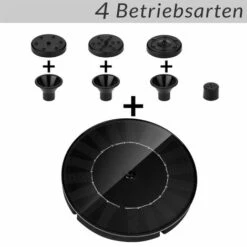 Deuba Fontaine Solaire Flottante 150l/h Panneau Solaire Puissant 2,4W / 9V étang Abreuvoir Fontaine Panneau Solaire Jardin Bassin étang -Promos Pompe Boutique 18473393 4