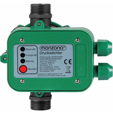 Contrôleur De Pression Pour Pompe - Pressostat 10 Bar Avec Câble Monzana Sans Câble 4 Contrôleur De Pression Pour Pompe - Pressostat 10 Bar Avec Câble Monzana Sans Câble – Image 2