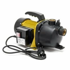 WILTEC Pompe De Jardin 3800l/h 1200W Poignée De Transport & Vis De Purge Hauteur De Débit 48m Eau Douce