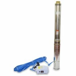 Grandmaster - Pompe Immergée, Pompe Pour Puit 1100W/1.5HP, 10.5m3/h, 2", Acier Inoxydable, Profondeur Maximale 40m, Câble 22m, 2850RPM, IP68, 16 Roues En Plastique, Pompe De Forage