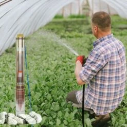 Grandmaster - Pompe Immergée, Pompe Pour Puit 1100W/1.5HP, 10.5m3/h, 2", Acier Inoxydable, Profondeur Maximale 40m, Câble 22m, 2850RPM, IP68, 16 Roues En Plastique, Pompe De Forage -Promos Pompe Boutique 19855140 3