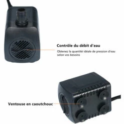 ASUPERMALL Pompe Submersible à Lumière 12 Led 800L/H Pour Aquarium étang Réservoir Piscine Fontaine D'Eau Pompe, Eu Plug -Promos Pompe Boutique 20277888 4