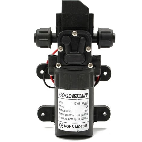 INSMA 12V 70W DC Pompe à Eau Diaphragme Haute Pression Membrane Amorcage 6L/Min Bateau NF 3 INSMA 12V 70W DC Pompe à Eau Diaphragme Haute Pression Membrane Amorcage 6L/Min Bateau NF