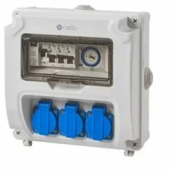 Coffret Electrique Piscine Hors Sol Filtration - Horloge Mécanique - 3 Prises - NALTO