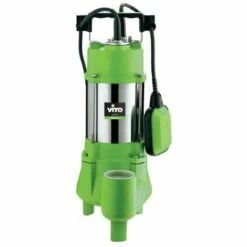 VITO GARDEN Pompe D'évacuation 1100W VITOGARDEN Eaux Chargées Acier Inoxydable Vide Piscine Eaux De Pluie Vide Cave Câble 6m