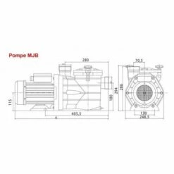 14 M3/h Pompe Piscine Auto-amorçante MJB - Interplast -Promos Pompe Boutique 23573151 3