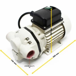 WILTEC Pompe De Transfert D'urée Autoaspirante 40l/min AUS32, 230V/400W Pompe à Membrane Alimentation -Promos Pompe Boutique 2371352 3