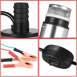 ASUPERMALL Pompe Submersible Pour Le Pompage De L'Eau Gasoil 51Mm Huile Eau Diesel Pompe De Transfert De Carburant Avec Ecran Fliter Plein D'Essence - DC 12V -Promos Pompe Boutique 23912680 5