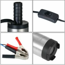 ASUPERMALL Dc 24V Pompe Submersible Pour Le Pompage De L'Eau Gasoil 38Mm Huile Eau Diesel Pompe De Transfert De Carburant Ravitaillement -Promos Pompe Boutique 23912683 3