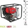 Motopompe Thermique évacuation Eau Irrigation 5,6Cv 212cm3 Débit 30000 L/h LEA LE71212-50 Raccord 2 Pouces - Rouge -Promos Pompe Boutique 25972000 1