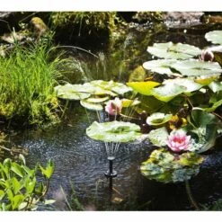 Pompe Solaire Pour Bassin 8W 300l / H Batterie LED Pompe Solaire Pompe Pour Bassin De Jardin Esotec 101923 -Promos Pompe Boutique 26787790 5