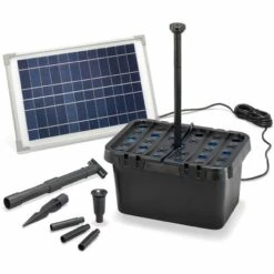 Filtre De Bassin Solaire Professional 12W 650 L/h Pompe De Bassin De Jardin Esotec 100901