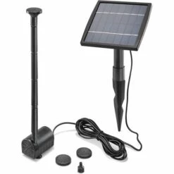 Pompe Solaire Pour Bassin 1,5 W 140 l/h Pompe Solaire Pour Bassin De Jardin Kit De Pompe Esotec 101905