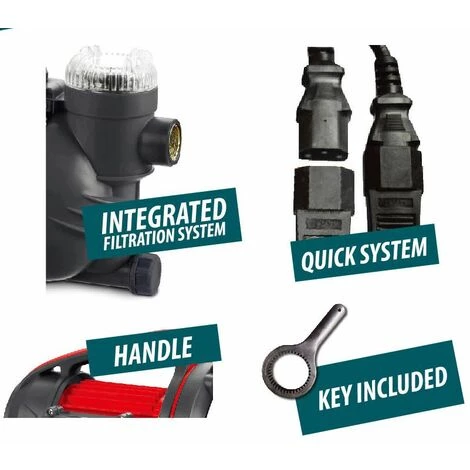 MASTER PUMPS Pompe D'arrosage 1100W Avec Système électronique 4 MASTER PUMPS Pompe D'arrosage 1100W Avec Système électronique – Image 2