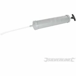 SILVERLINE Pompe-seringue à Huile 500 Cm³, Métal, Métal