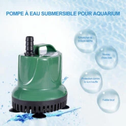 ASUPERMALL 15W 600L / H Pompe Submersible Eau Mini Fontaine Pompe Avec Cordon D'Alimentation Ultra Silencieux Etanche Pompe A Eau Avec Nozzles -Promos Pompe Boutique 28668544 2