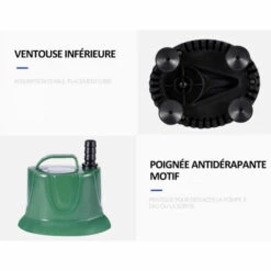 ASUPERMALL 15W 600L / H Pompe Submersible Eau Mini Fontaine Pompe Avec Cordon D'Alimentation Ultra Silencieux Etanche Pompe A Eau Avec Nozzles -Promos Pompe Boutique 28668544 5