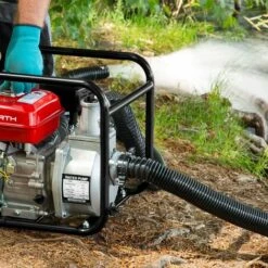 EBERTH 2" Pompe à Eau Thermique, 30.000 L/h, 5,5 CV Moteur à Essence, Connection 2 Pouces, 30m Hauteur De Refoulement, 7m Hauteur Daspiration, Motopompe -Promos Pompe Boutique 2987385 4