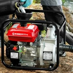 EBERTH 3" Pompe à Eau Thermique, 60.000 L/h, 6,5 CV Moteur à Essence, Connection 3 Pouces, 30m Hauteur De Refoulement, 7m Hauteur Daspiration, Motopompe -Promos Pompe Boutique 2987386 3