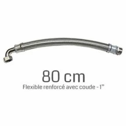 OMNI Flexible Renforcé 1", 80 Cm Avec Coude De Raccordement Pour Pompes