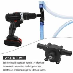 HAPPYSHOPPING Perceuse Electrique Amain Pompe Aeau Menage Petit Reservoir De Poisson Changement D'eau Pompe Aeau Pompe Centrifuge Menage Petite Pompe Aeau -Promos Pompe Boutique 30061677 4