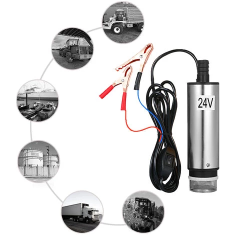 HAPPYSHOPPING DC12 / 24V DC Pompe De Puits De Petrole, Pompe De Puits De Petrole En Acier Inoxydable, Pompe Aeau, Pompe D'aspiration D'huile 60W, YJ015-C (argent) 24V - YJ015-C (argent) 24V 4 HAPPYSHOPPING DC12 / 24V DC Pompe De Puits De Petrole, Pompe De Puits De Petrole En Acier Inoxydable, Pompe Aeau, Pompe D'aspiration D'huile 60W, YJ015-C (argent) 24V - YJ015-C (argent) 24V – Image 2