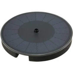 ASUPERMALL Fontaine Solaire Pompe Avec Batterie Solaire Puissance Fontaine Autoportant Pompe A Eau Flottante Fontaine Avec 7 Buses, 3.5W 900Mah