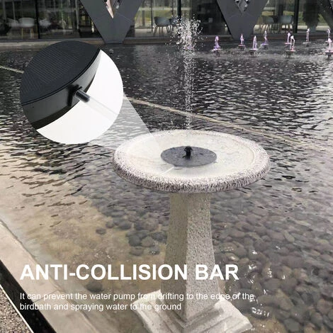 ASUPERMALL Fontaine Solaire Pompe Avec Batterie Solaire Puissance Fontaine Autoportant Pompe A Eau Flottante Fontaine Avec 7 Buses, 3.5W 900Mah 5 ASUPERMALL Fontaine Solaire Pompe Avec Batterie Solaire Puissance Fontaine Autoportant Pompe A Eau Flottante Fontaine Avec 7 Buses, 3.5W 900Mah – Image 3