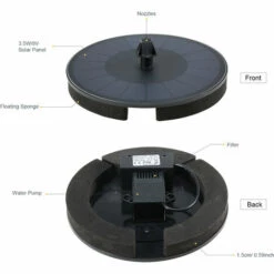 ASUPERMALL Fontaine Solaire Pompe Avec Batterie Solaire Puissance Fontaine Autoportant Pompe A Eau Flottante Fontaine Avec 7 Buses, 3.5W 900Mah 10 ASUPERMALL Fontaine Solaire Pompe Avec Batterie Solaire Puissance Fontaine Autoportant Pompe A Eau Flottante Fontaine Avec 7 Buses, 3.5W 900Mah -Promos Pompe Boutique 30803523 4