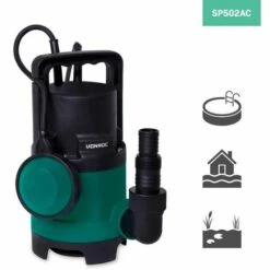 VONROC Pompe Submersible 400W – 8000L/h - 7m De Profondeur Et Flotteur Inclus - Pour Eaux Usées Et Claires -Promos Pompe Boutique 30857739 5