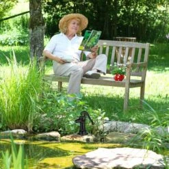 Relaxdays Pompe à Bras Déco, Beau Design Antique, Résistant Aux Intempéries, Accessoire Décoration Jardin, Fonte, Noir -Promos Pompe Boutique 32160024 3