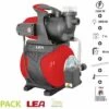 Pompe De Jardin Hydrophore 1200W 3300l/h Cuve 24 Litres LEA LE70120-48GC - Rouge -Promos Pompe Boutique 32682657 1
