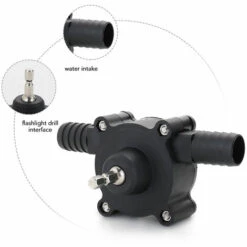 HAPPYSHOPPING Pompe A Huile De Pompe D'aspiration Auto-amorçante Entrainee Par Perceuse Electrique Noir -Promos Pompe Boutique 32995807 5