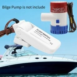 ASUPERMALL Interrupteur A Flotteur De Pompe De Cale De Bateau Automatique 12V 1100Gph Interrupteurs De Cale Capteur De Debit Pour Pompe A Eau Electrique, Blanc -Promos Pompe Boutique 36470530 4