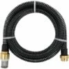 VidaXL Tuyau D'aspiration Avec Raccords En Laiton 25 M 25 Mm Noir - Noir -Promos Pompe Boutique 37781883 1