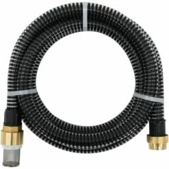 VidaXL Tuyau D'aspiration Avec Raccords En Laiton 25 M 25 Mm Noir - Noir