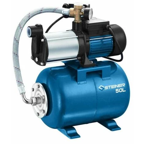 Surpresseur Multicellulaire Inox 1300W 50L STEINER 3 Surpresseur Multicellulaire Inox 1300W 50L STEINER