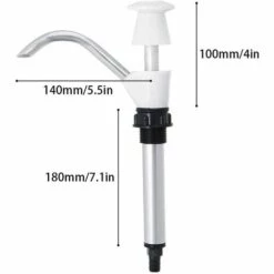 BARES Pompe à Eau Potable, Pompe à Eau Manuelle, Eau De Presse Manuelle, Eau De Lavabo De Caravane Eau Pompe à Main Remorque De Camping Double Action, Outil De Pompage De Rechange Pour Camping(Blanc) -Promos Pompe Boutique 39710243 4