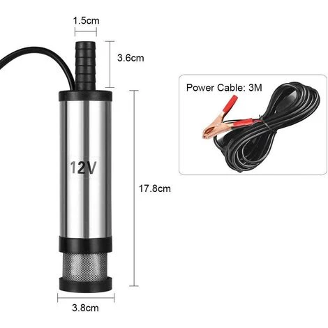 TANABATA 12V Pompe Carburant, Pompe Vidange Eau (huile, Diesel Voiture De Transfert Ou Ravitaillement) Pour Auto Camping-car, Caravane, Grand Engin Et Les Applications Marines & Speedboat 3 TANABATA 12V Pompe Carburant, Pompe Vidange Eau (huile, Diesel Voiture De Transfert Ou Ravitaillement) Pour Auto Camping-car, Caravane, Grand Engin Et Les Applications Marines & Speedboat – Image 2